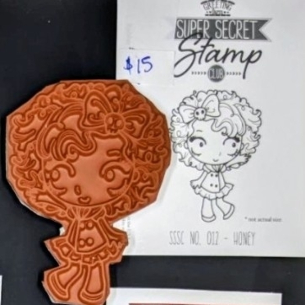 Super Secret Stamp Club 'Honey' Rubber Stamp